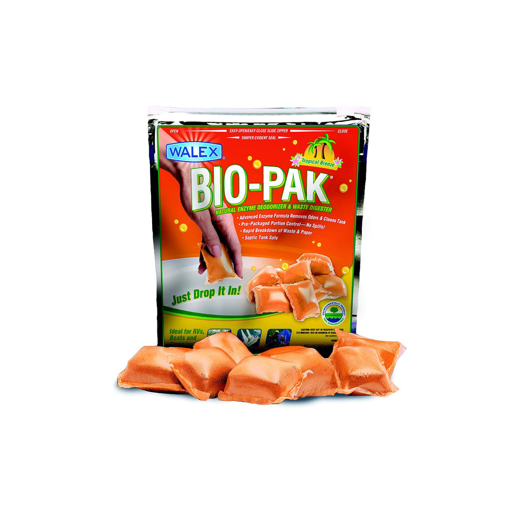Walex BIOTROPBG Bio-PakÂ® Tropical Breeze Holding Tank Deodorizer, 10/Pk -Modern Boat Sales & Service