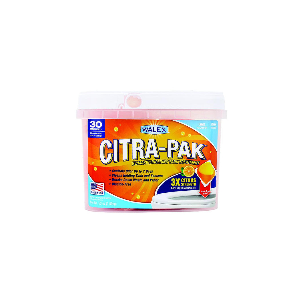 Walex CITRAPAK30 Black Tank Deodorizer, 30 pack -Modern Boat Sales & Service