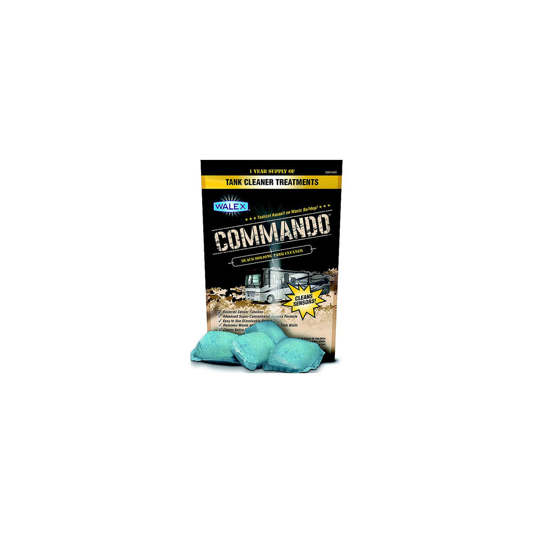 Walex Commandoâ„¢ Black Holding Tank Cleaner, Dissolvable Packet 4/Pk -Modern Boat Sales & Service