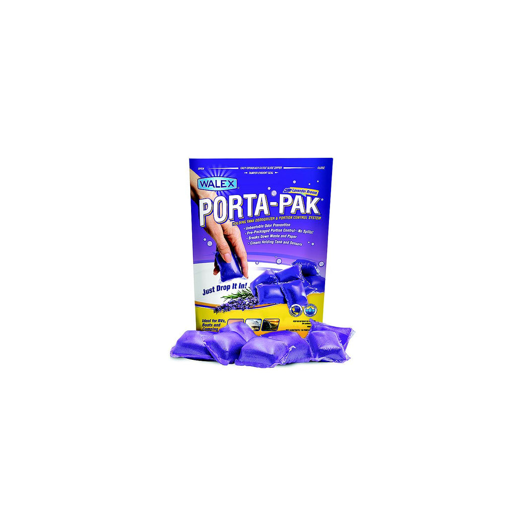 Walex PPRV10LAV Porta-Pak Lavender Breeze Holding Tank Deodorizer, 10/Pk -Modern Boat Sales & Service