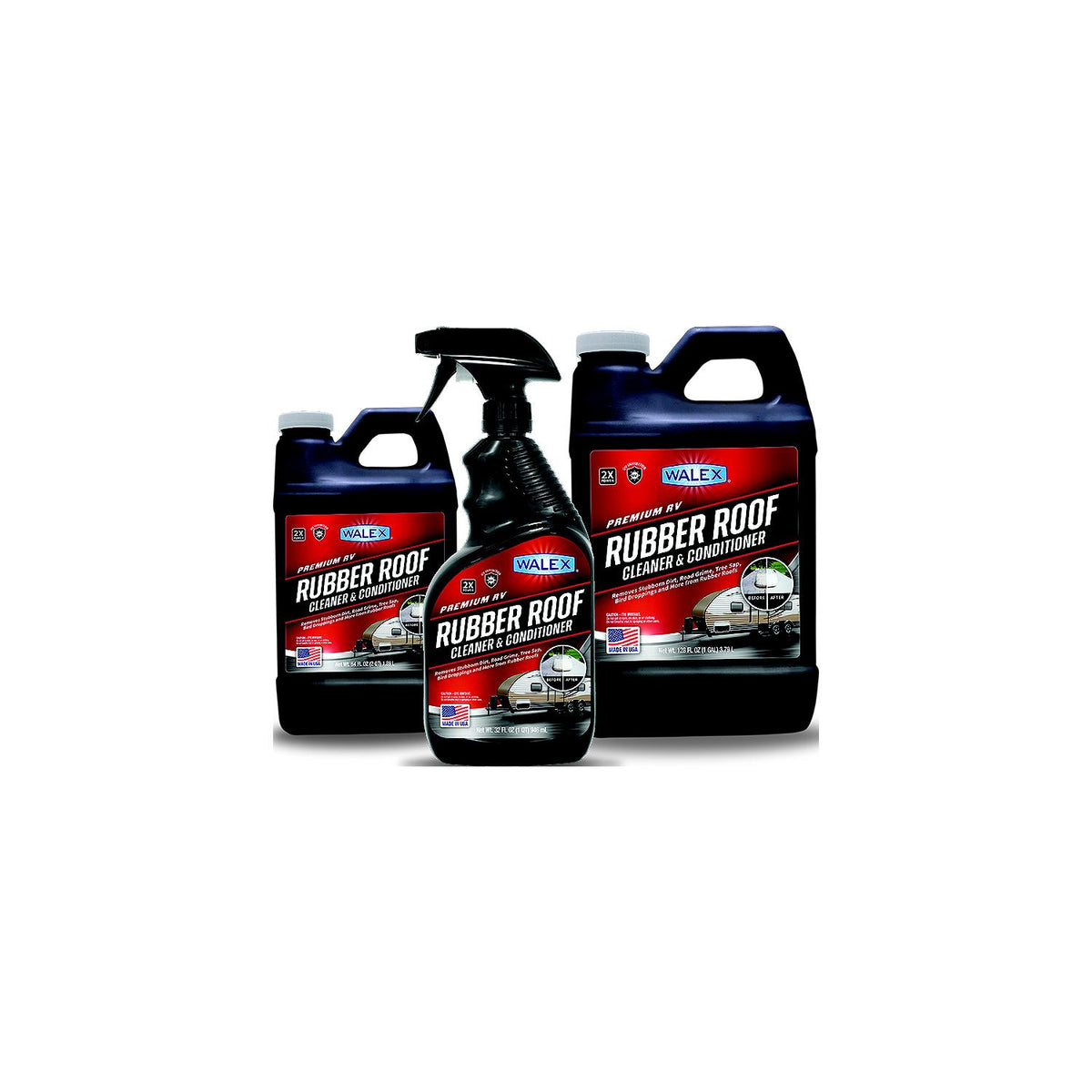 Walex WALRR1G Rubber Roof Cleaner and Conditioner, 1 Gallon -Modern Boat Sales & Service