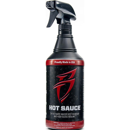 Boat Bling Hot Sauce Ultimate Hard Water Spot Remover With High Gloss Wax Sealant, 32oz. Default Title -Modern Boat Sales & Service