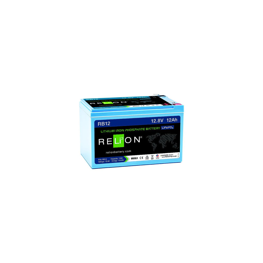 RELiON RB12 LiFePO4 Lithium Iron Phosphate 12V Battery -Modern Boat Sales & Service