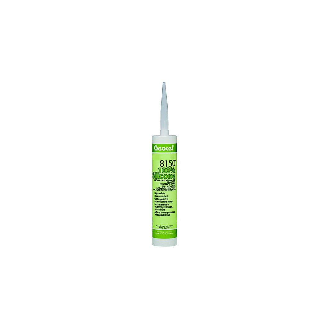 Geocel GC68125 8150Â® 100% Silicone High Performance Neutral Cure Sealant, 10.3 oz., Clear -Modern Boat Sales & Service