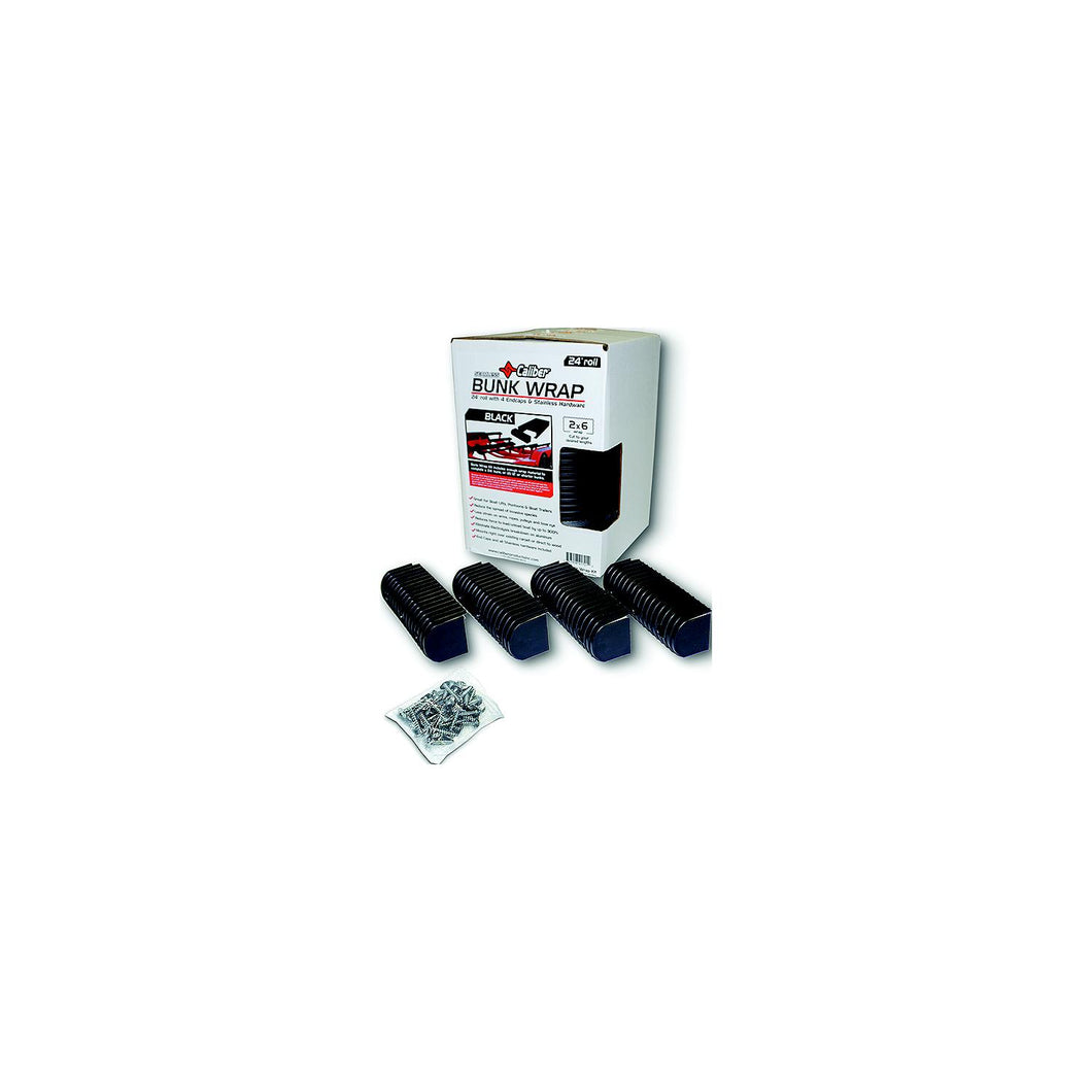 Caliber 23050BK Bunk Wrap Kit (Includes 4 Endcaps and Stainless Steel Hardware) Default Title -Modern Boat Sales & Service