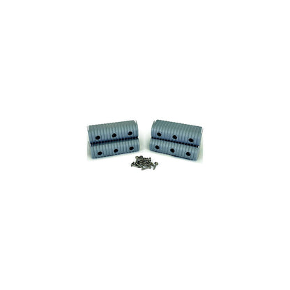 Caliber 23053 Bunk Wrap 2" x 6" End Cap Only, Gray, 4/pk Default Title -Modern Boat Sales & Service
