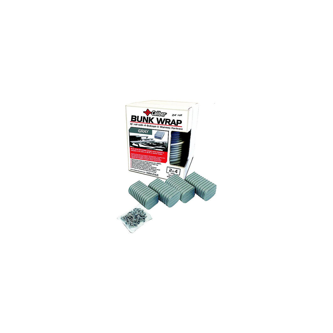 Caliber 23054 Bunk Wrap Kit (Includes 4 Endcaps and Stainless Steel Hardware) -Modern Boat Sales & Service