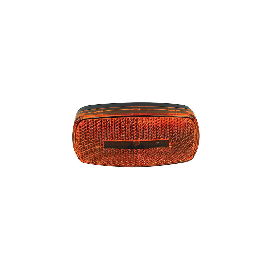 FulTyme RV Marker/Clearance Light With Reflex, Yellow Lens, Black Base -Modern Boat Sales & Service
