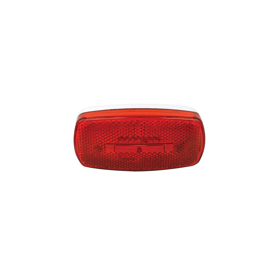FulTyme RV Marker/Clearance Light With Reflex, Red Lens, White Base -Modern Boat Sales & Service