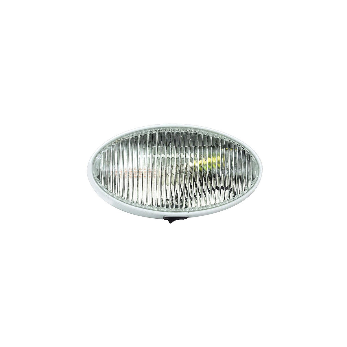 FulTyme RV Oval Porch/Utility Light w/Switch, Clear/ White housing -Modern Boat Sales & Service