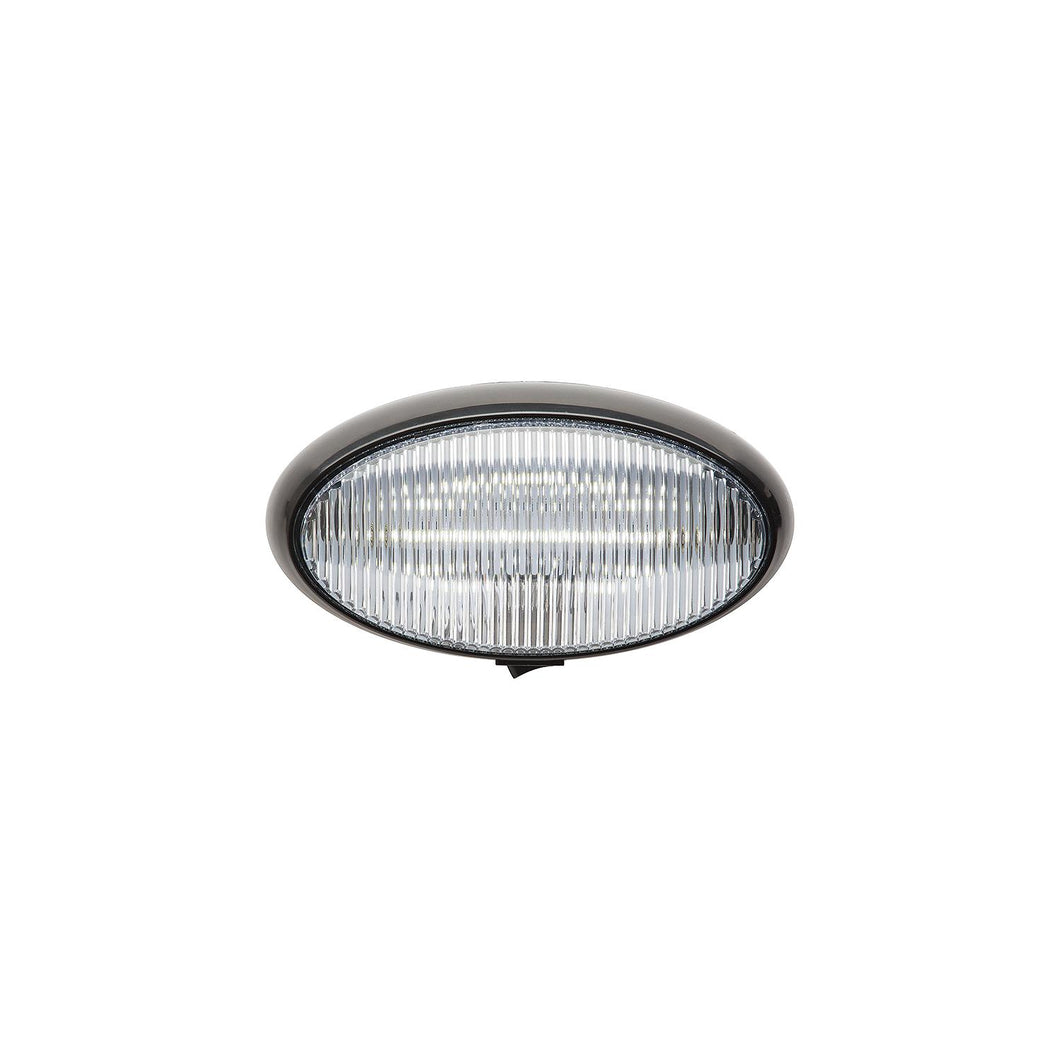 FulTyme RV 1173 LED Porch Light, Clear Light/ Black Housing w/Switch -Modern Boat Sales & Service