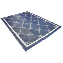 FulTyme RV 6065 Outdoor Patio Mat, Blue/White, 8' x 11' -Modern Boat Sales & Service