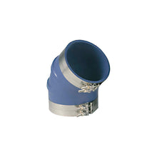 Trident 240V3000SS Blue "VHT" Silicone 45A Elbow w/T-Bold Clamps, 3" -Modern Boat Sales & Service