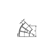 Trident TRL345SS Black Rubber 45A Elbow w/T-Bolt Clamps, 3" -Modern Boat Sales & Service