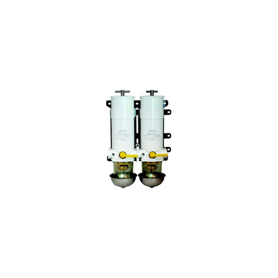 Racor 751000VMA10 Turbine Series Dual Fuel Filter W/ Rotary Valve, 10 Microns -Modern Boat Sales & Service