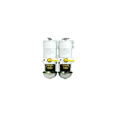 Racor 75900VMA10 Turbine Series Dual Fuel Filter W/ Rotary Valve, 10 Microns -Modern Boat Sales & Service