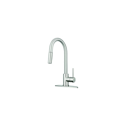 Dura Faucet DFNMK540SN Streamline Pull-Down Touch On/Off Kitchen Faucet, Satin Nickel Default Title -Modern Boat Sales & Service