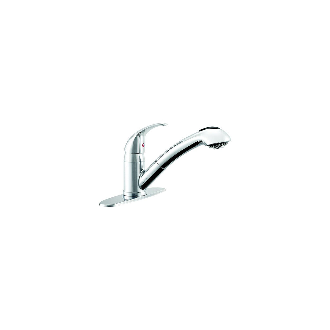 Dura Faucet DFNMK852CP Designer Pull-Out Kitchen Faucet, Chrome -Modern Boat Sales & Service