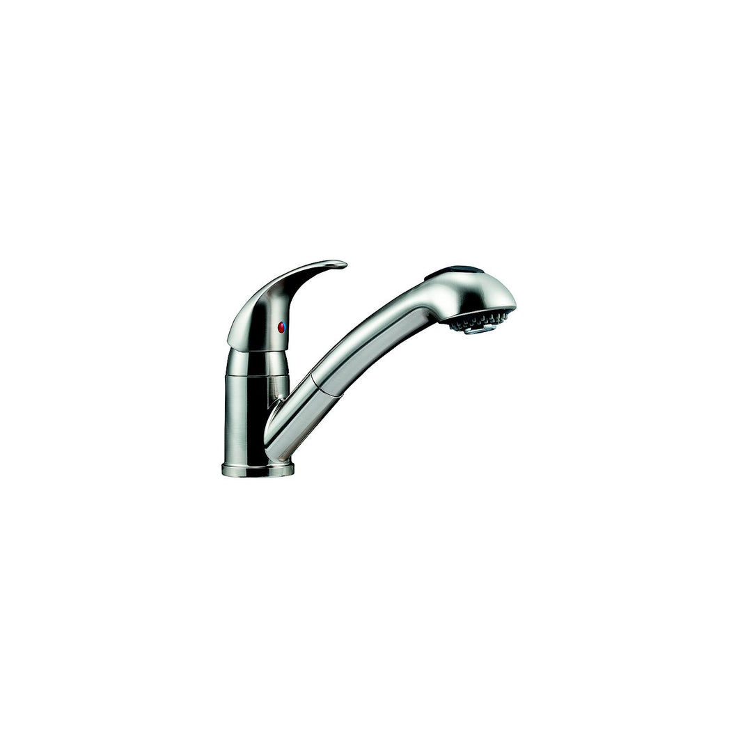 Dura Faucet DFNMK852SN Designer Pull-Out Kitchen Faucet, Satin Nickel Default Title -Modern Boat Sales & Service