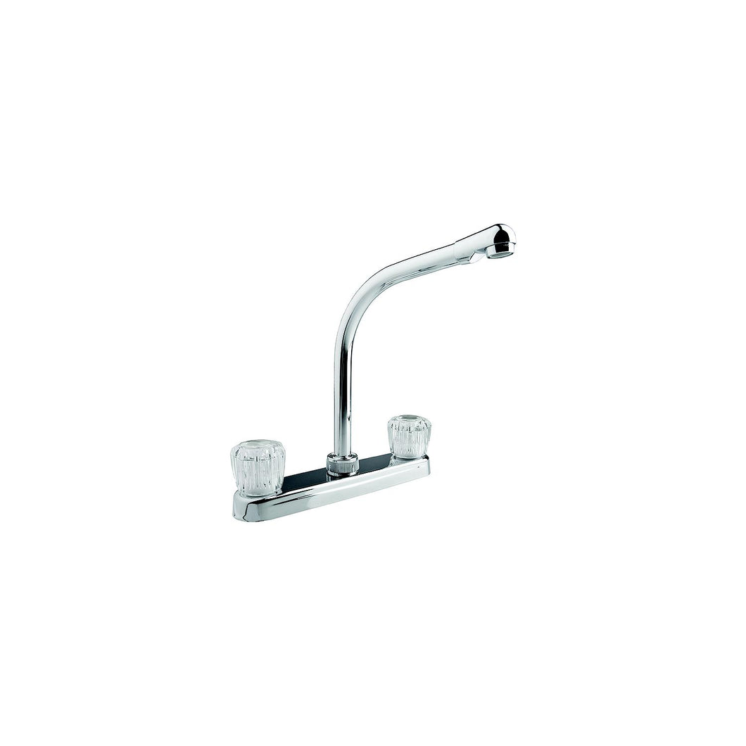 Dura Faucet DFPK210ACP Hi-Rise Kitchen Faucet, Chrome -Modern Boat Sales & Service