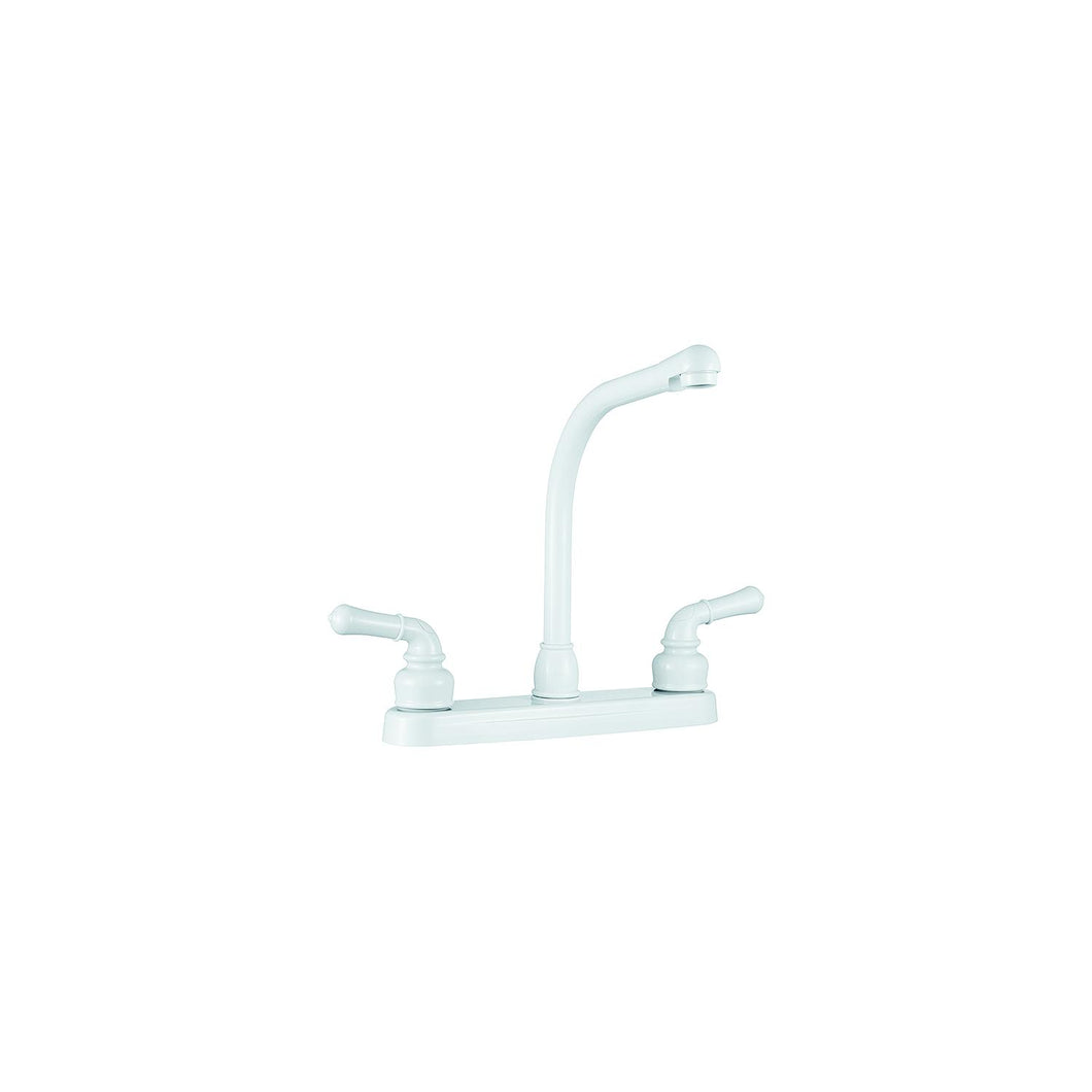 Dura Faucet DFPK210CWT Classical Hi-Rise Kitchen Faucet, White Default Title -Modern Boat Sales & Service