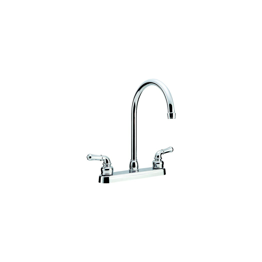 Dura Faucet DFPK330HCCP J-Spout Kitchen Faucet, Chrome -Modern Boat Sales & Service