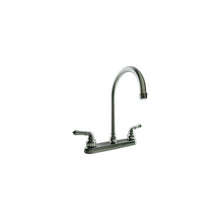 Dura Faucet DFPK330HCSN J-Spout Kitchen Faucet, Satin Nickel -Modern Boat Sales & Service