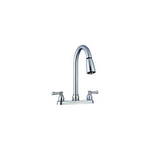 Dura Faucet DFPK350LSN Non-Metallic Dual Lever Pull-Down Kitchen Faucet, Satin Nickel -Modern Boat Sales & Service
