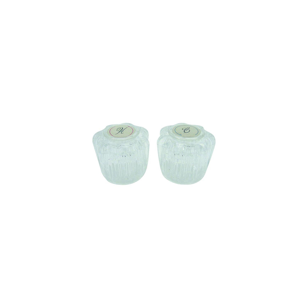 Dura Faucet DFRKA Faucet Knobs, Crystal Acrylic, 1 pr. -Modern Boat Sales & Service