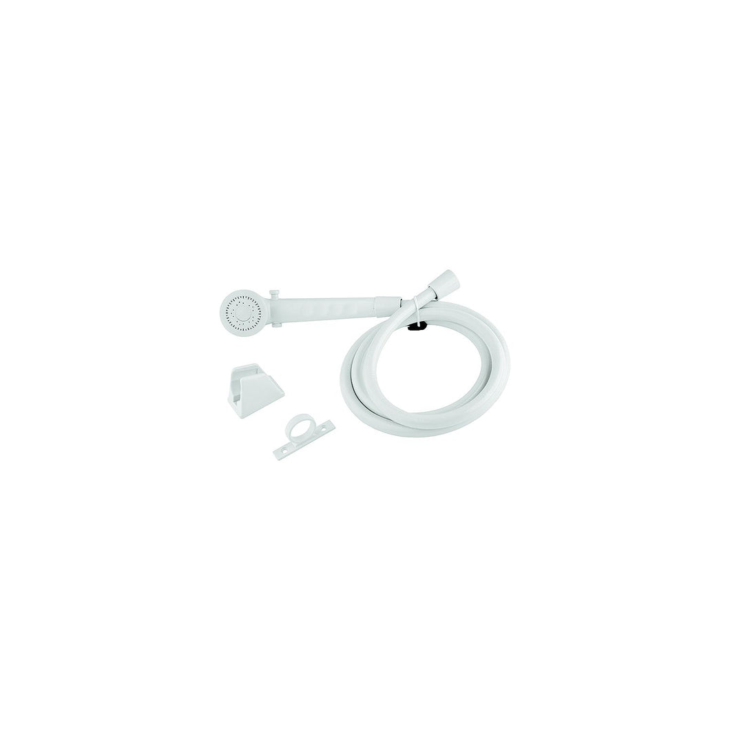 Dura Faucet DFSA130WT Economy Single Function Shower Wand & Hose Kit, White Default Title -Modern Boat Sales & Service