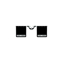 Rock Tamers 00110 Matte Black Adjustable 24" x 24" Rubber Mudflap System & Stainless Steel Trim Plates for 2-1/2" Receiver -Modern Boat Sales & Service