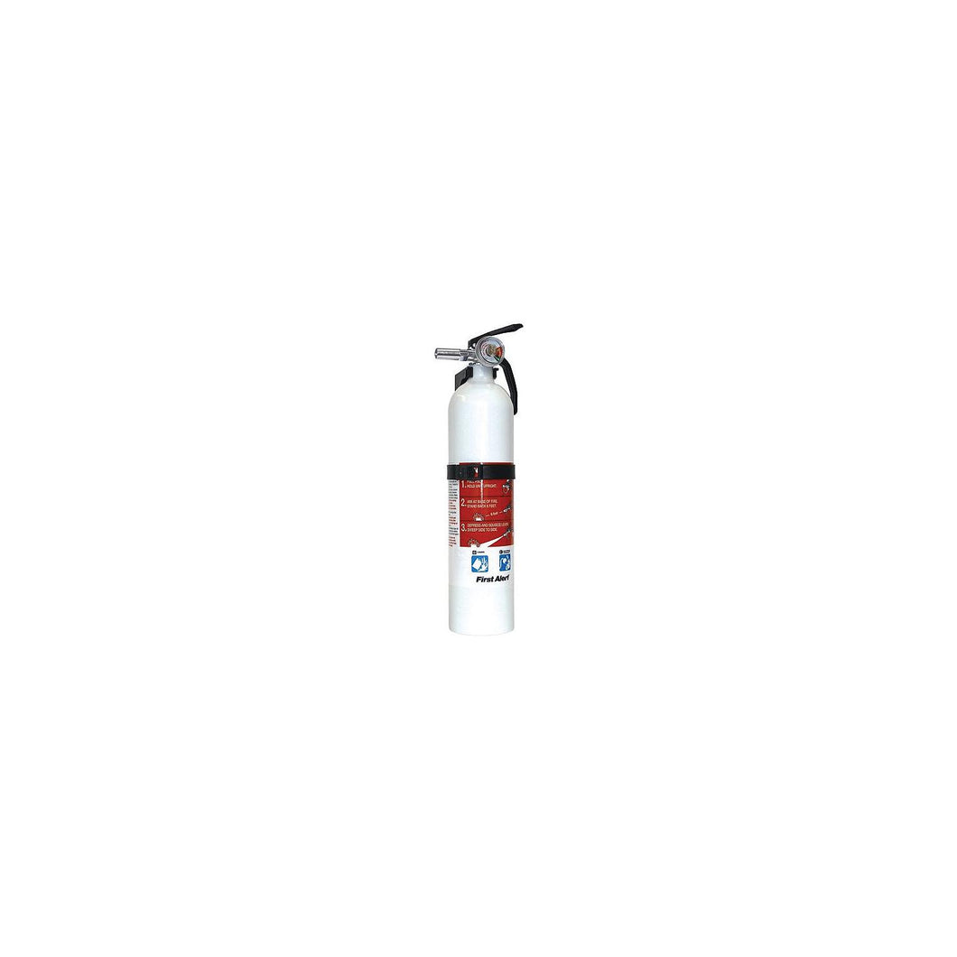 First Alert FE1A10GOWA Multi-Purpose Dry Chemical Fire Extinguisher, White, 1A-10B:C -Modern Boat Sales & Service