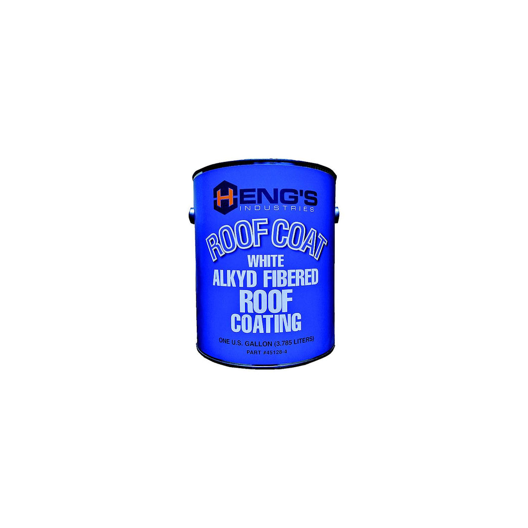 Heng's 43032 Alkyd Fibered Roof Coating, White, Gal., 4/case -Modern Boat Sales & Service