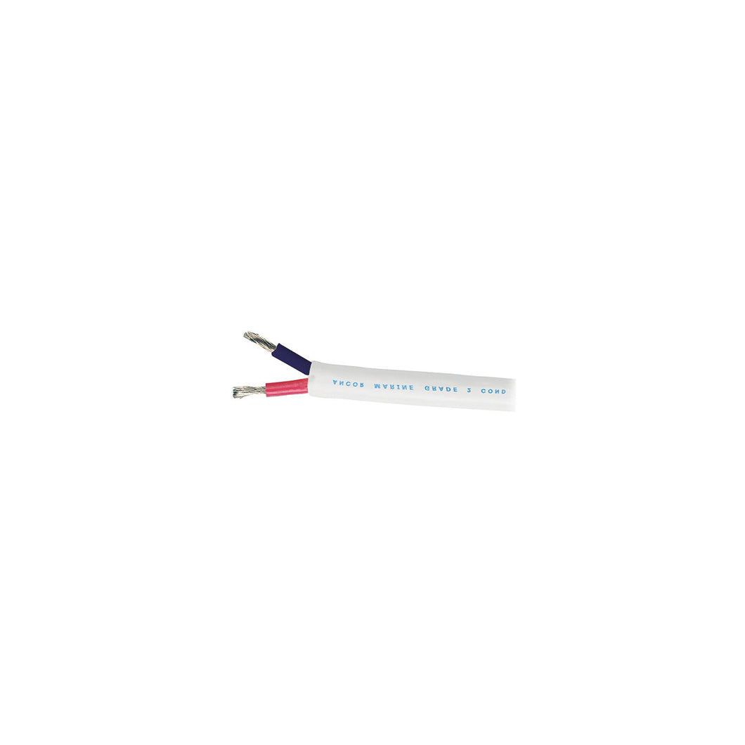 Ancor Marine Grade 121710 Tinned Duplex Cable Red and Black w/White Jacket, 16/2 100' -Modern Boat Sales & Service