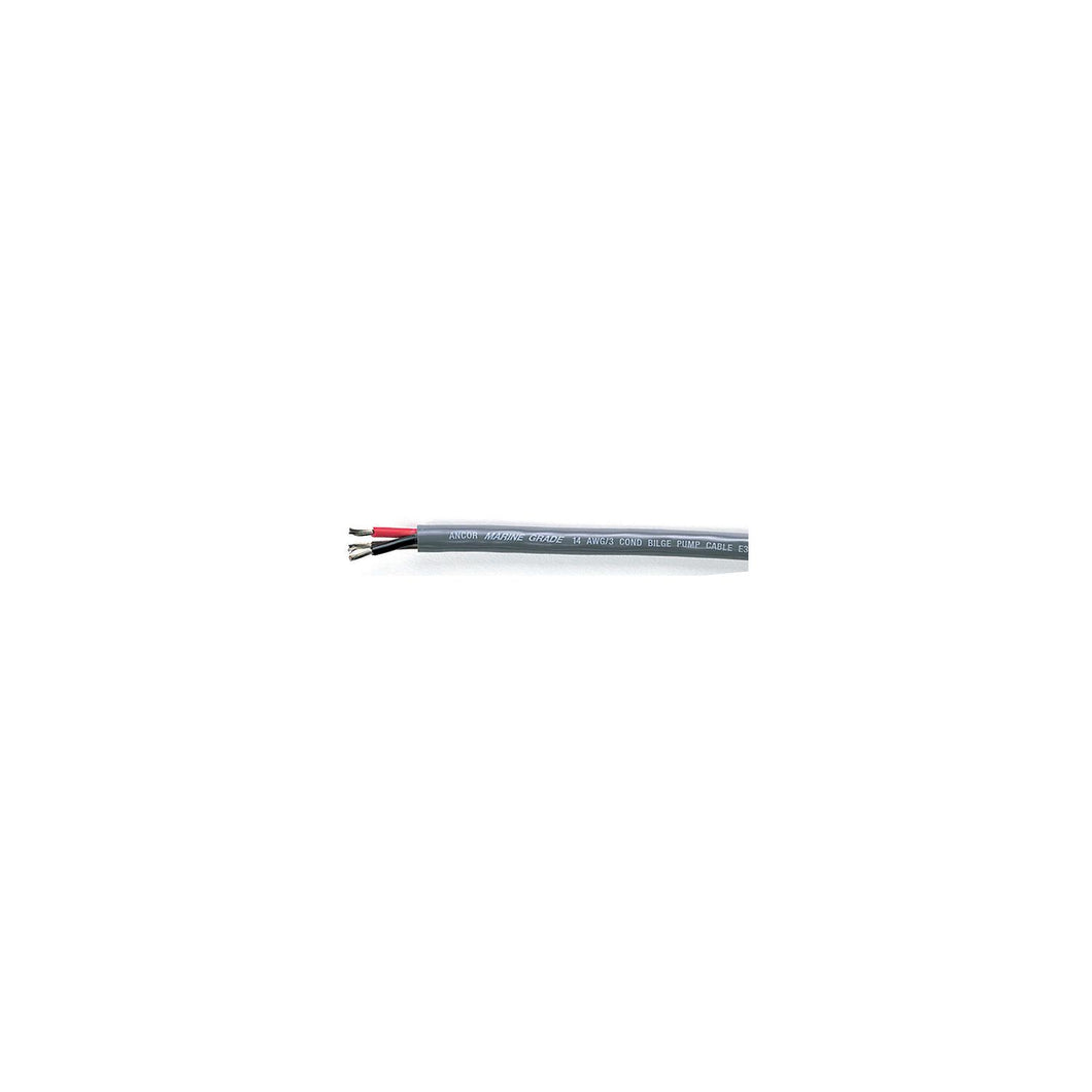 Ancor 156610 Marine Gradeâ„¢ Tinned Copper Round Bilge Pump Cable, Black/Brown/Red Conductors, 16/3 AWG, 100', Grey -Modern Boat Sales & Service