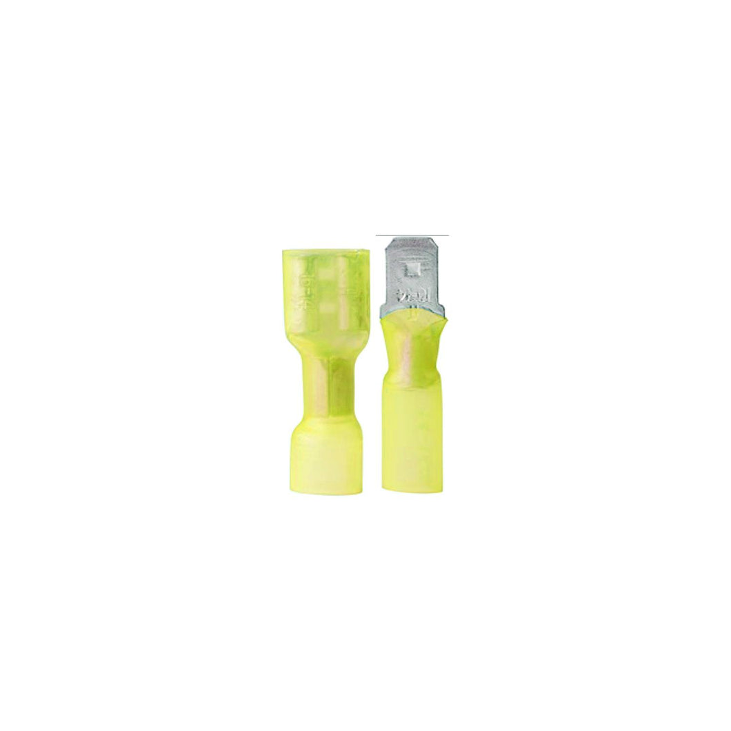 Ancor 320925 Marine GradeÂ® Heat Shrink Disconnects, 12-10 Male, Yellow, 25/pk -Modern Boat Sales & Service