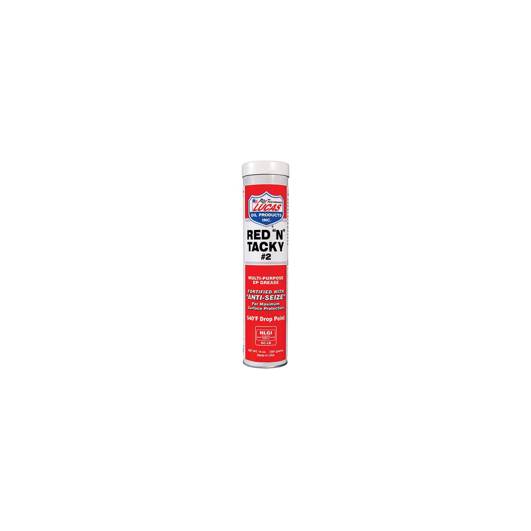 Dexter 08811008R Lucas Red 'N' Tacky Grease, 14 oz. Tube -Modern Boat Sales & Service