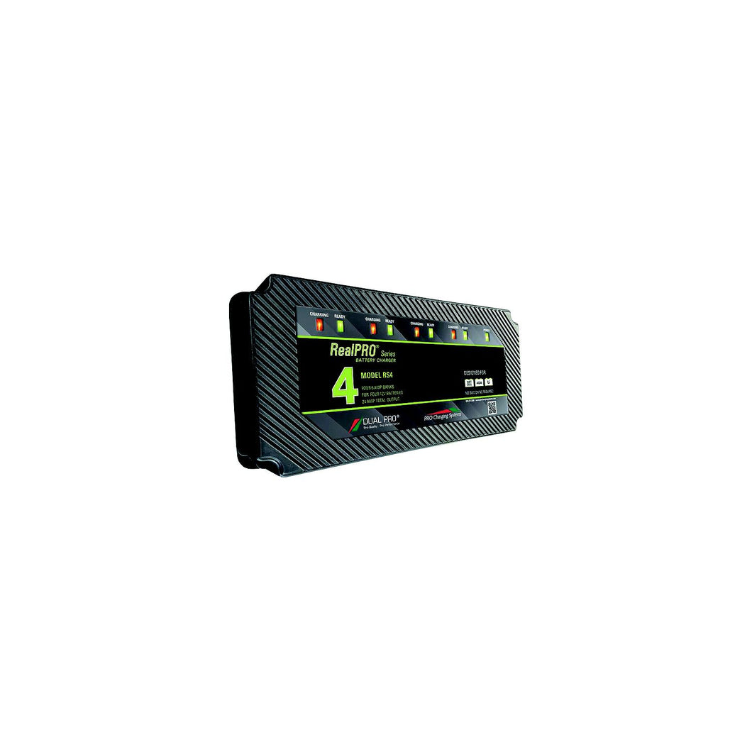 Dual Pro RS4 RealPro Series Battery Charger, 24 Amp, 4 6 amp Banks -Modern Boat Sales & Service