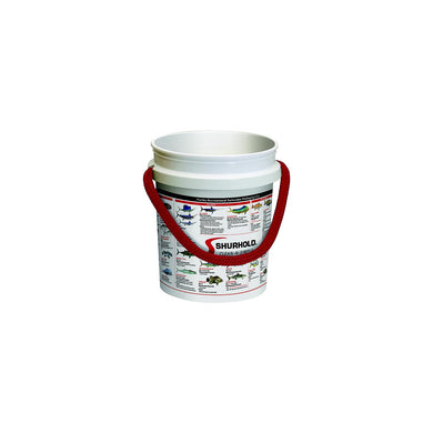 Shurhold 2451FFR Rope Handle Bucket, 5 Gal., White w/Florida Fishing Regulations Graphics -Modern Boat Sales & Service