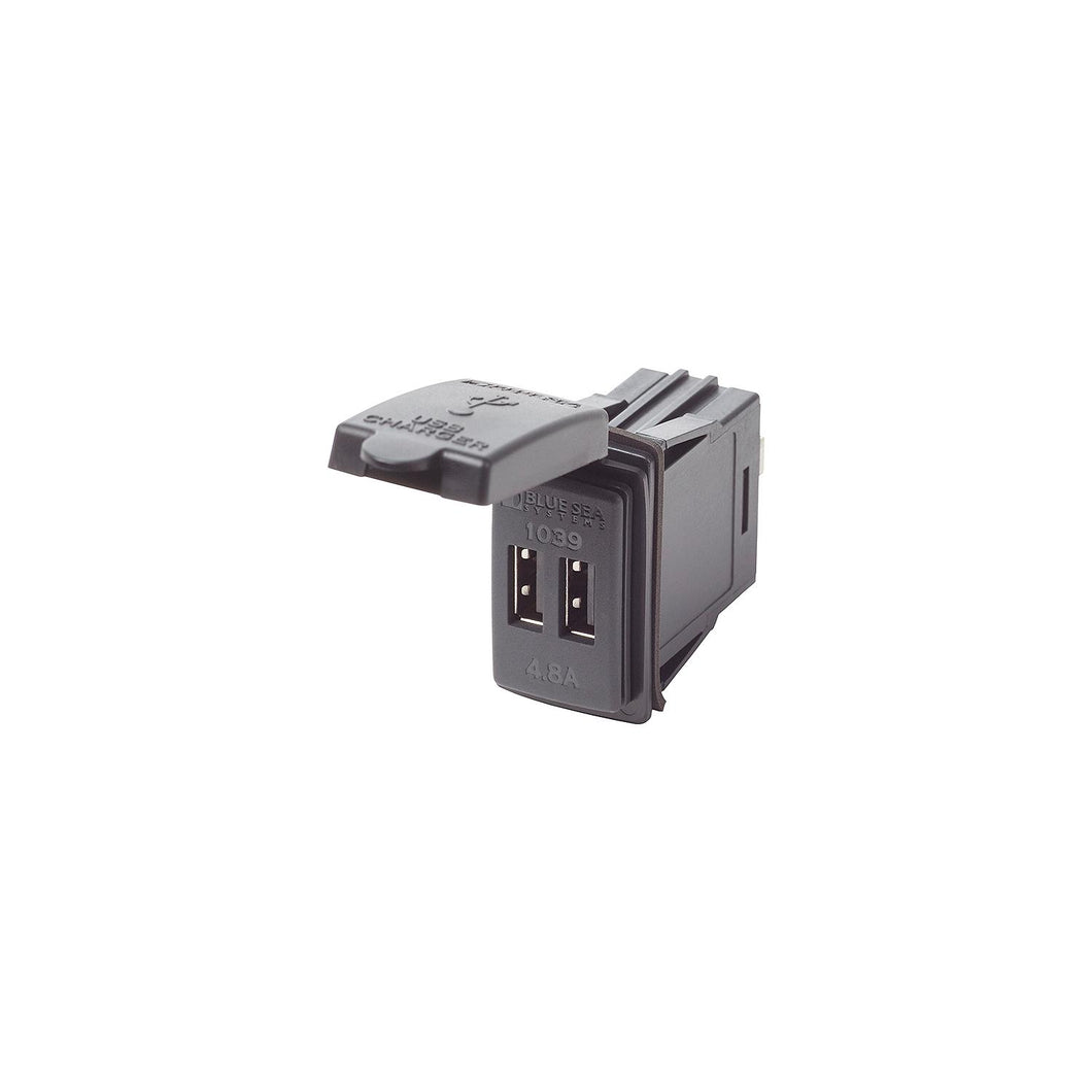 Blue Sea Systems 1039 Dual USB Charger Switch Mount 12/24V DC -Modern Boat Sales & Service