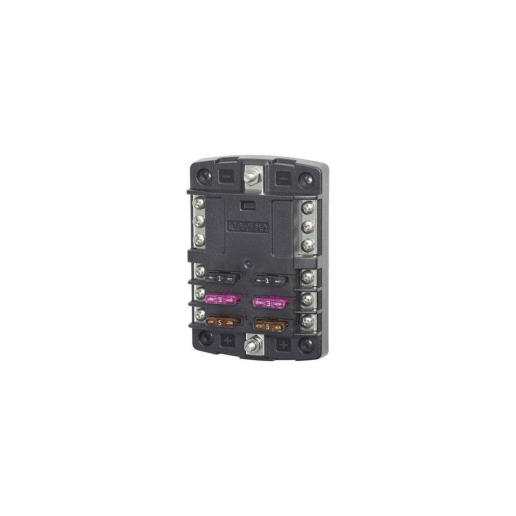 Blue Sea Systems 5030 ST Blade Common Source ATO/ATC Fuse Block w/Negative Bus - 6 Circuits -Modern Boat Sales & Service
