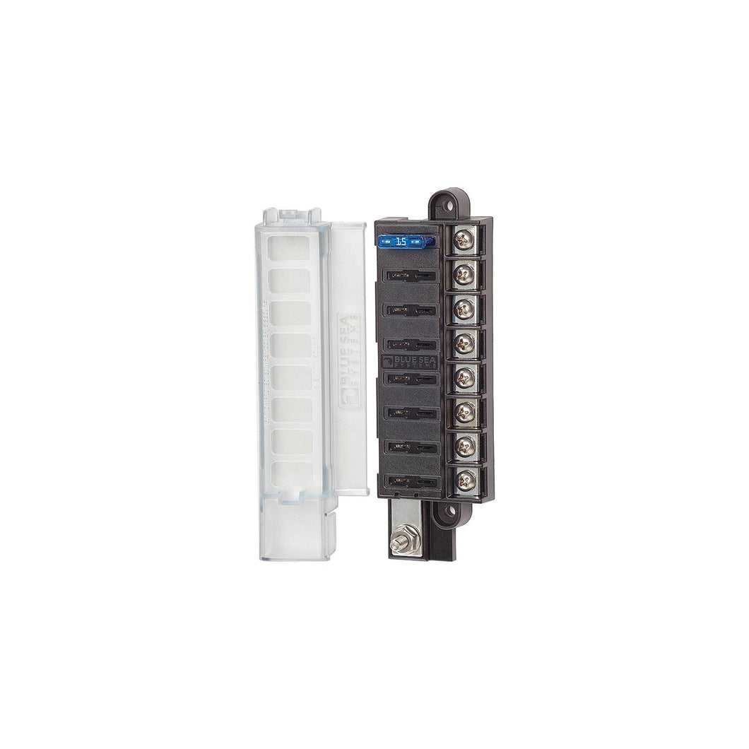 Blue Sea Systems ST Blade Compact Fuse Block - Common Source, 8 Circuits -Modern Boat Sales & Service