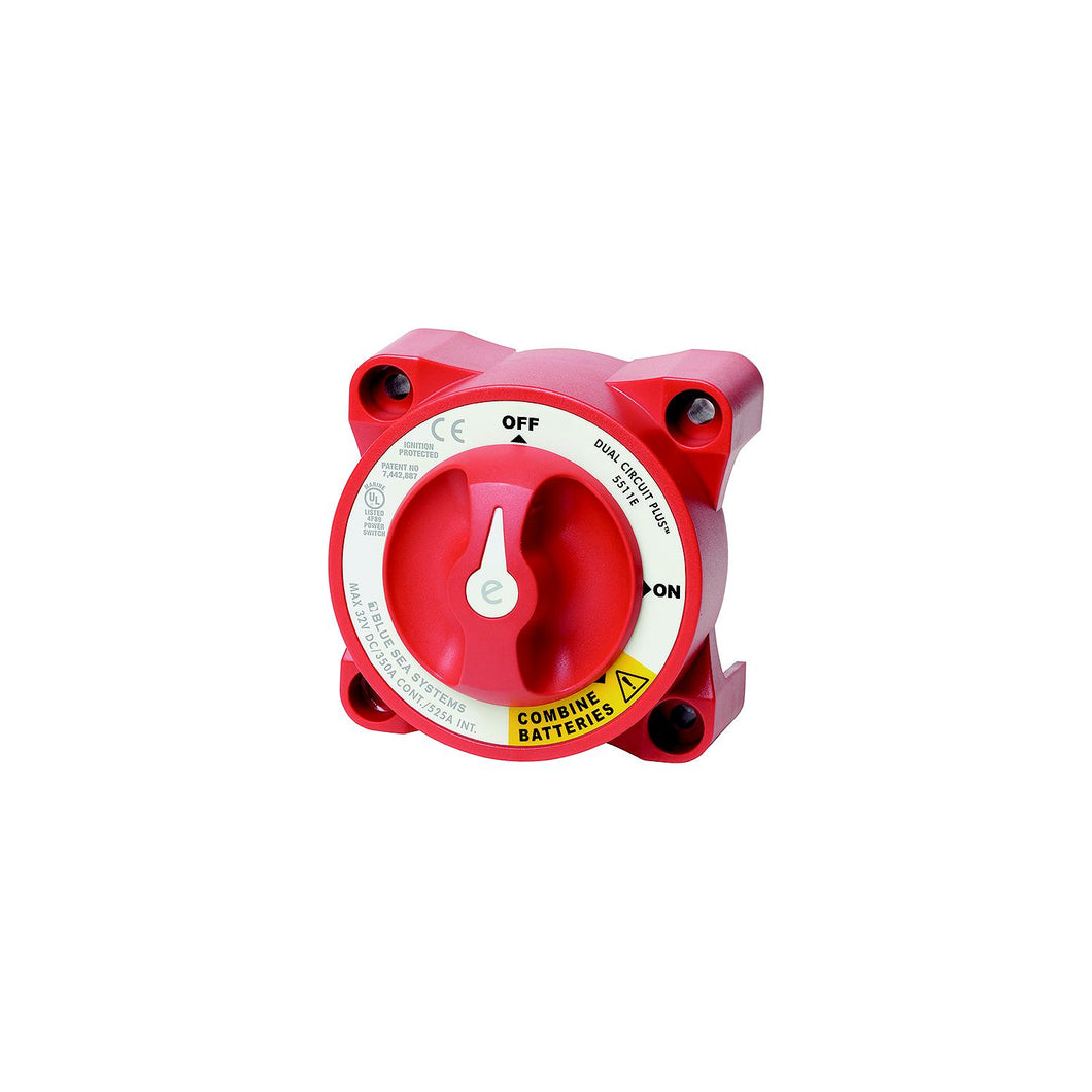 Blue Sea Systems 5511e e-Series Dual Circuit Plus Battery Switch -Modern Boat Sales & Service