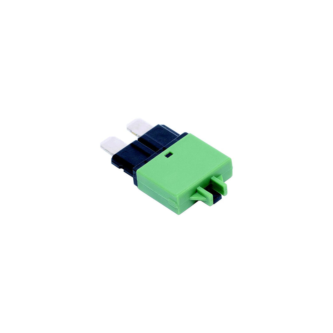 Blue Sea 7068 ATO/ATC-Style Low Profile Circuit Breaker, 30A, Green, 2/pk -Modern Boat Sales & Service