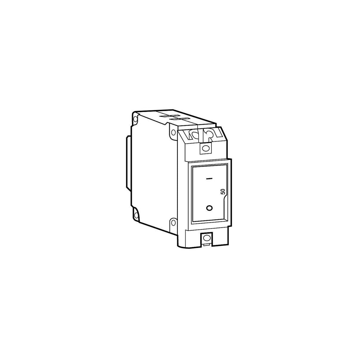 Blue Sea A-Series Flat Rocker Circuit Breaker, Single Pole Flat, 15 amps -Modern Boat Sales & Service