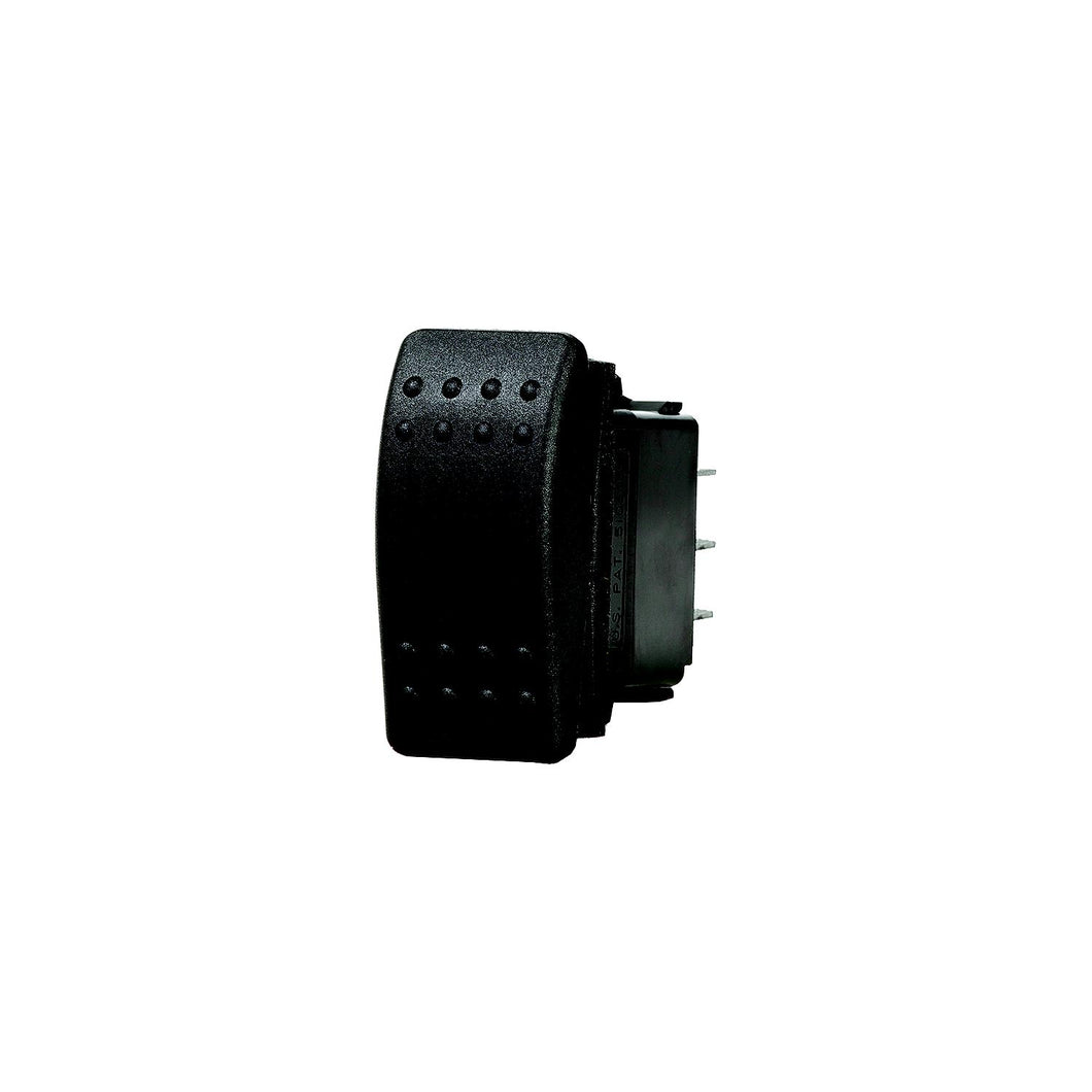 Blue Sea 7930 Water Resistant ConturaÂ® II Switch, SPST, Black, Off-(On) -Modern Boat Sales & Service