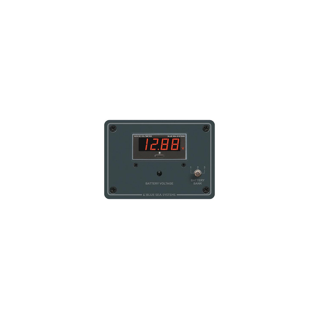 Blue Sea Systems 8051 Traditional Digital Voltmeter Panel - 7 to 60V DC -Modern Boat Sales & Service