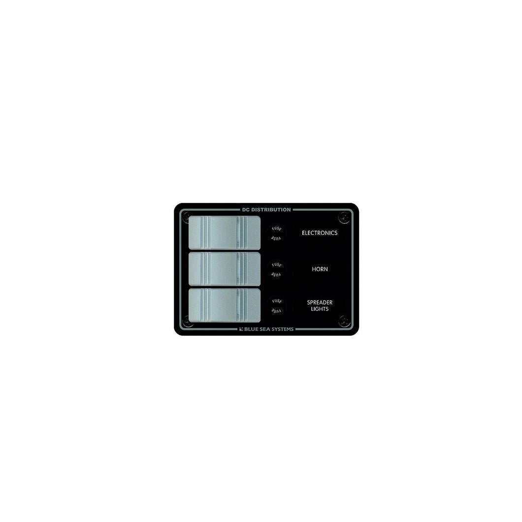 Blue Sea Systems 8054 Contura Water Resistant 12V DC 3 Position Panel, Gray -Modern Boat Sales & Service
