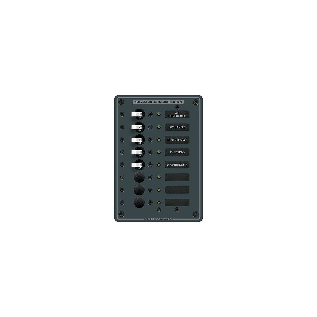 Blue Sea Systems 8059 AC 8 Position Circuit Breaker Panel -Modern Boat Sales & Service