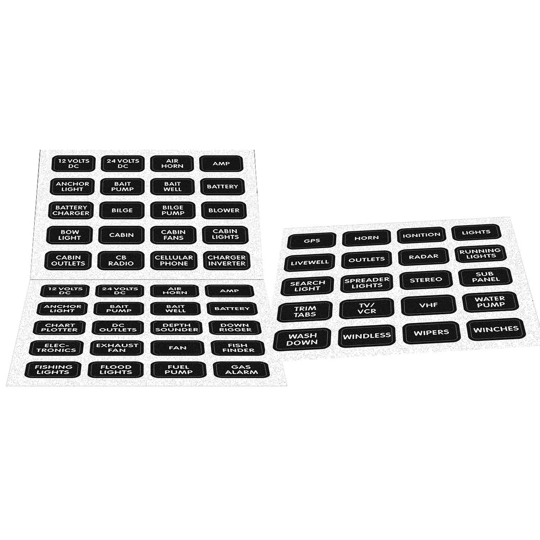 DC Label Kit w/60 Labels -Modern Boat Sales & Service